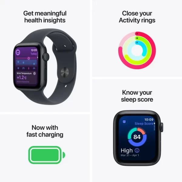 Apple Watch SE 3 40 мм Сияющая звезда ночь, ремешок сияющая звезда — изображение 3