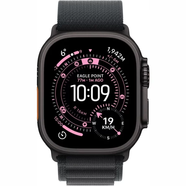 Apple Watch Ultra 3 LTE 49MM (Черный титановый корпус, черный нейлоновый ремешок) — изображение 2