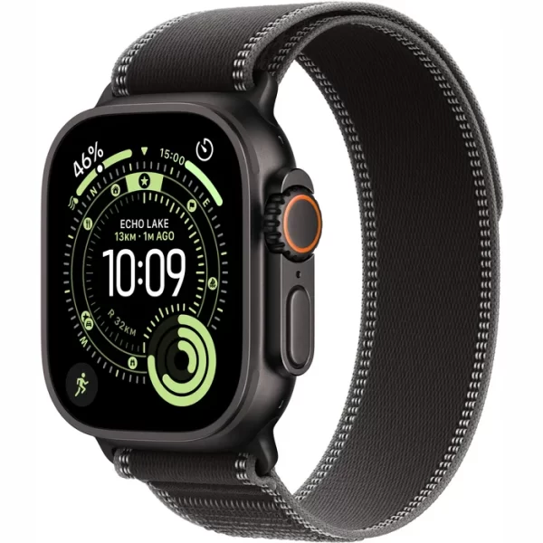 Apple Watch Ultra 3 LTE 49MM (Черный титановый корпус, черный нейлоновый ремешок)