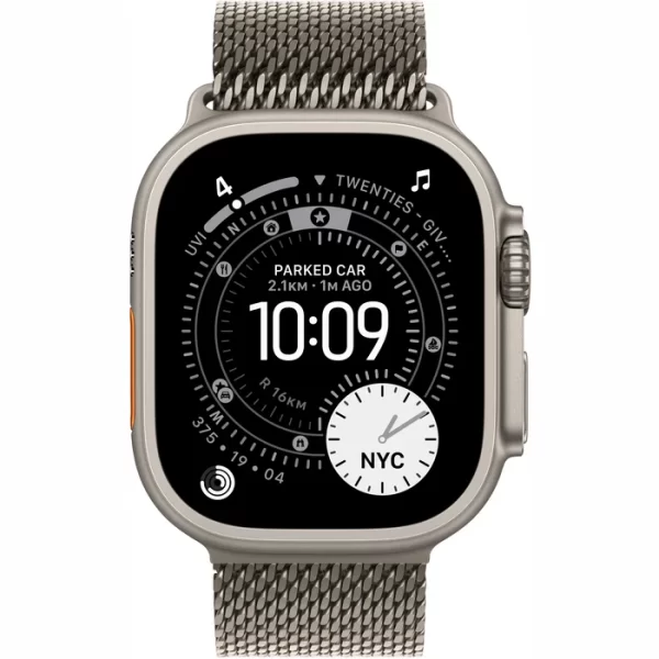 Apple Watch Ultra 3 LTE 49MM (Титановый корпус, миланская петля серебристого цвета) — изображение 2