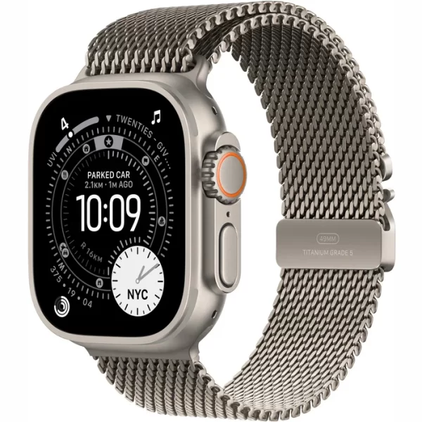 Apple Watch Ultra 3 LTE 49MM (Титановый корпус, миланская петля серебристого цвета)