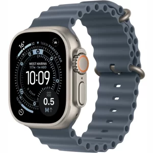 Apple Watch Ultra 3 LTE 49MM (Титановый корпус, синий ремешок из эластомера)