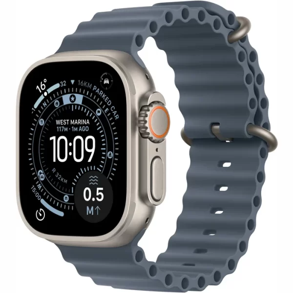 Apple Watch Ultra 3 LTE 49MM (Титановый корпус, синий ремешок из эластомера)