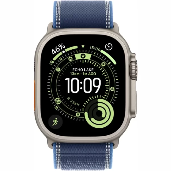 Apple Watch Ultra 3 LTE 49MM (Титановый корпус, светло-голубой нейлоновый ремешок) — изображение 2