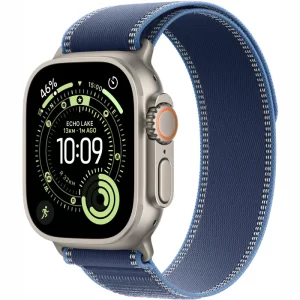 Apple Watch Ultra 3 LTE 49MM (Титановый корпус, светло-голубой нейлоновый ремешок)