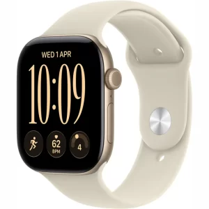 Apple Watch Series 12 42 мм (корпус - золотистый, ремешок Sport Band песочный)