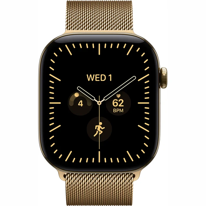 Apple Watch Series 12 42 мм (корпус - золотой титан, ремешок Milanese Loop золотой) — изображение 2