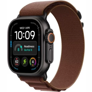 Apple Watch Ultra 4 LTE 49MM (Черный титановый корпус, ремешок Alpine Loop Бургунди)